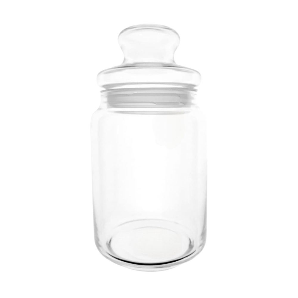 1 Litre Glass Storage Jar with Lid