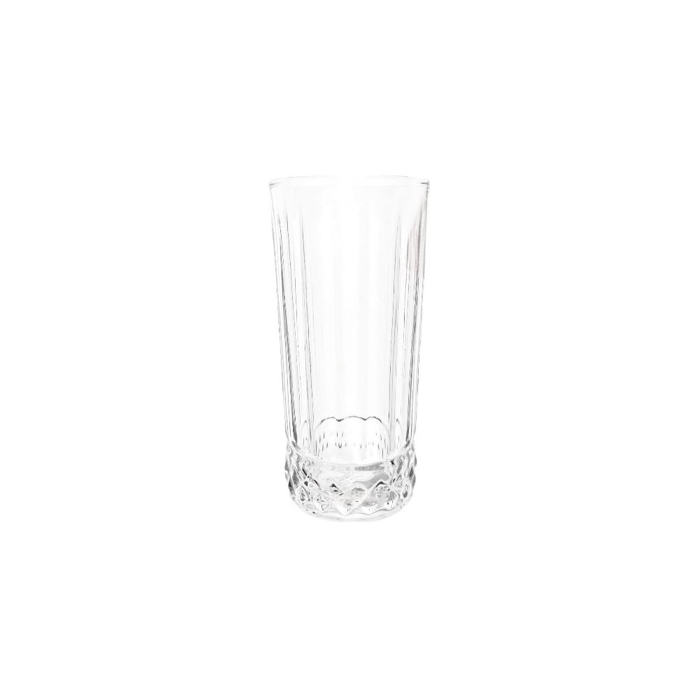 Fluted tall water tumbler, 6 pcs