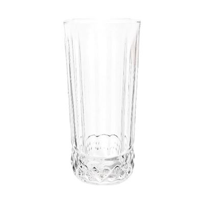 Fluted tall water tumbler, 6 pcs