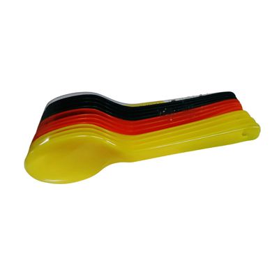 Plastic Serving Spoons, Set of Assorted Colours