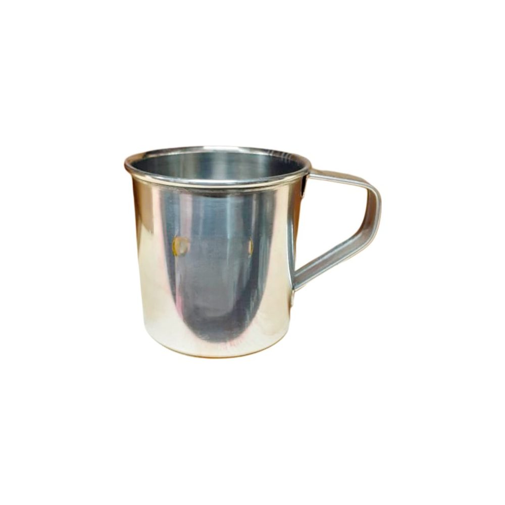 Stainless steel mug with handle