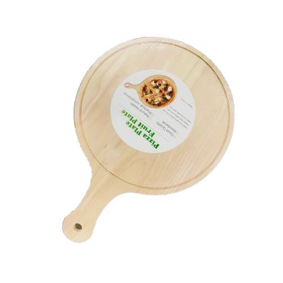 Round Wooden Pizza Serving Board