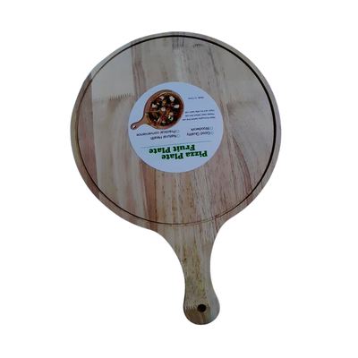 Round Wooden Pizza Board With Handle