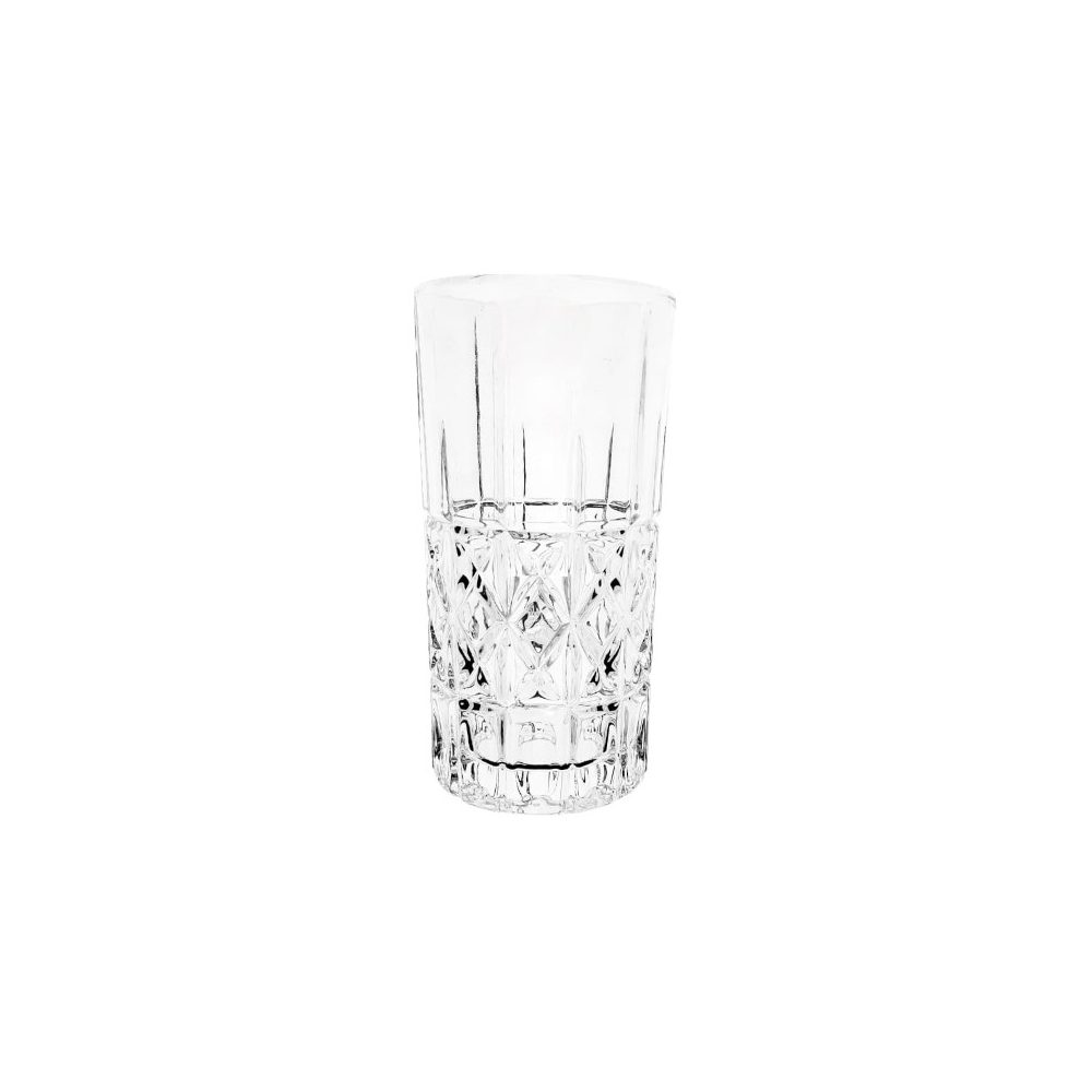 Cut glass tall tumbler set, 6 pcs