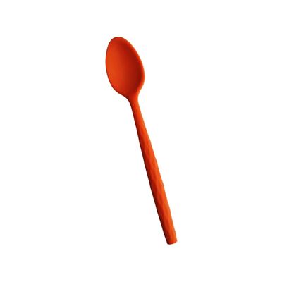 Long-handled silicone mixing spoon