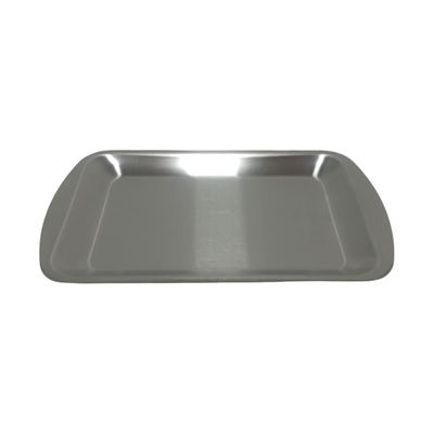 Small stainless steel rectangular tray