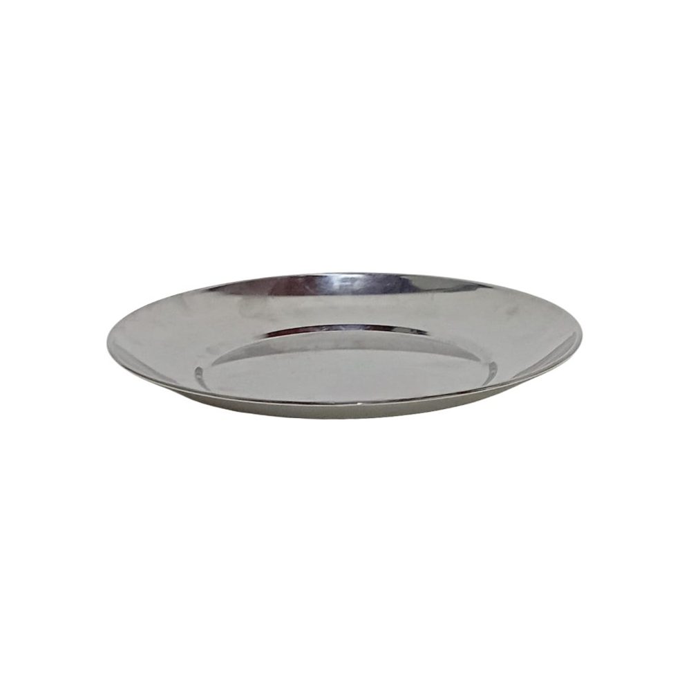 Heavy stainless steel round plate