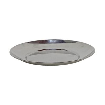 Heavy stainless steel round plate