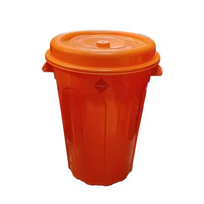 Plastic Barrel Bin with Lid