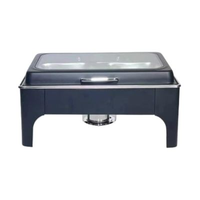 Black Roll Top Hydraulic Chafing Dish
