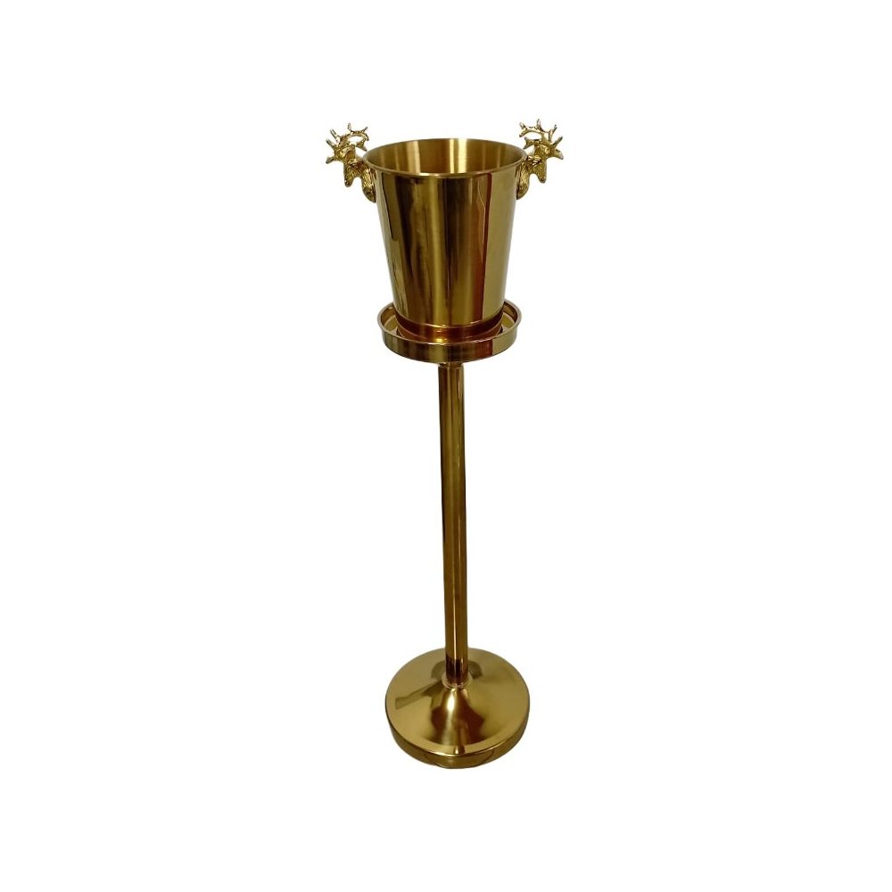 Gold Wine Bucket with Floor Stand