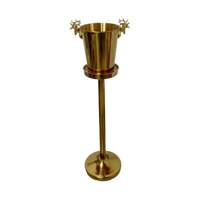 Gold Wine Bucket with Floor Stand