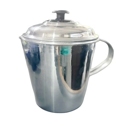 Aluminium water jug with lid