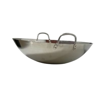 Stainless Steel Double-Handle Wok 50cm