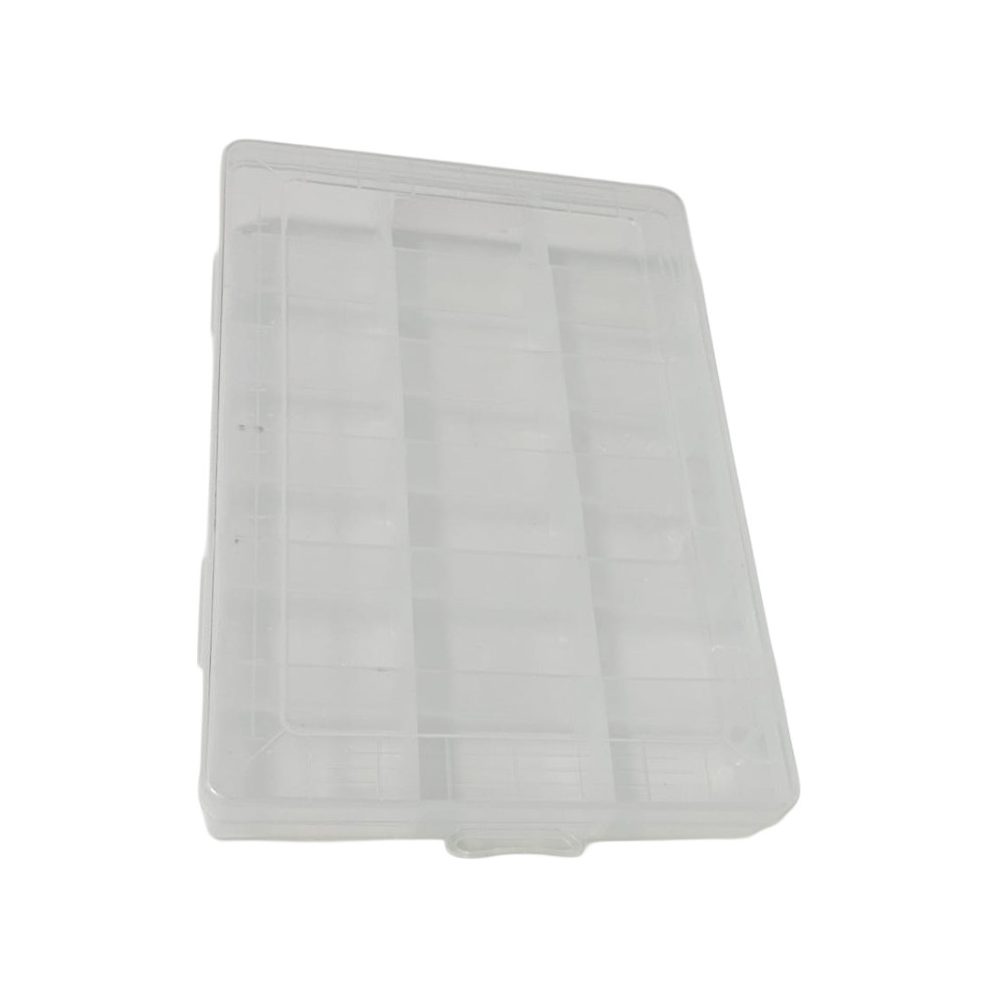 Clear Plastic Multi-Compartment Storage Box