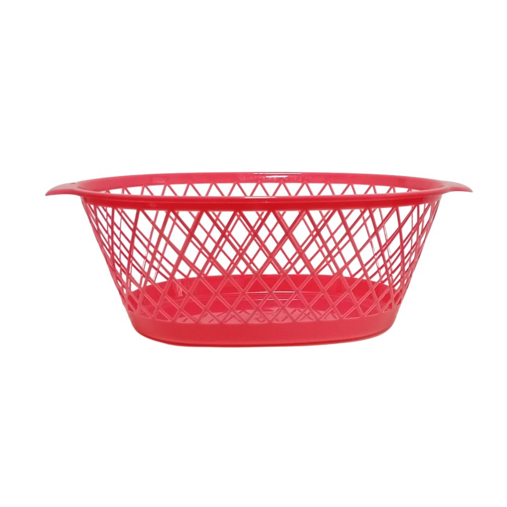 Oval plastic vegetable basket