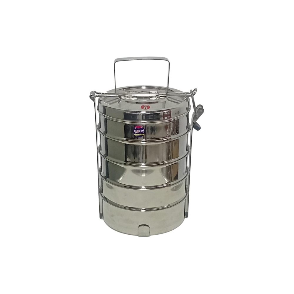 Stainless Steel 5-Tier Tiffin Carrier