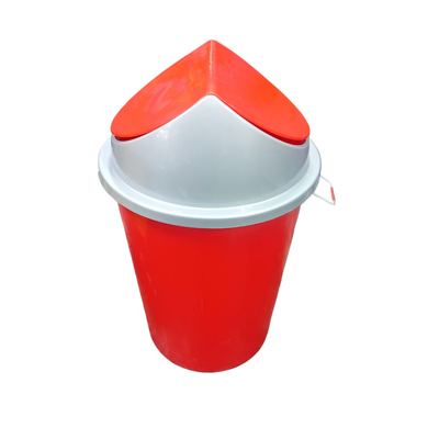 Red Swing-Lid Bin 100L