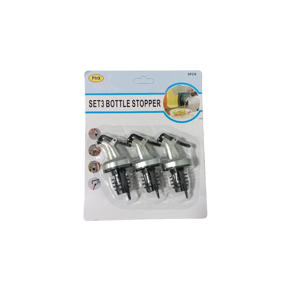 Bottle Pourer Spouts with Flip Cap, 3 Pack