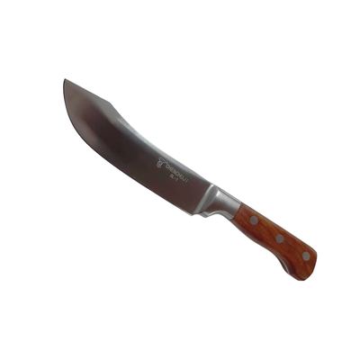 Wooden handle butcher knife