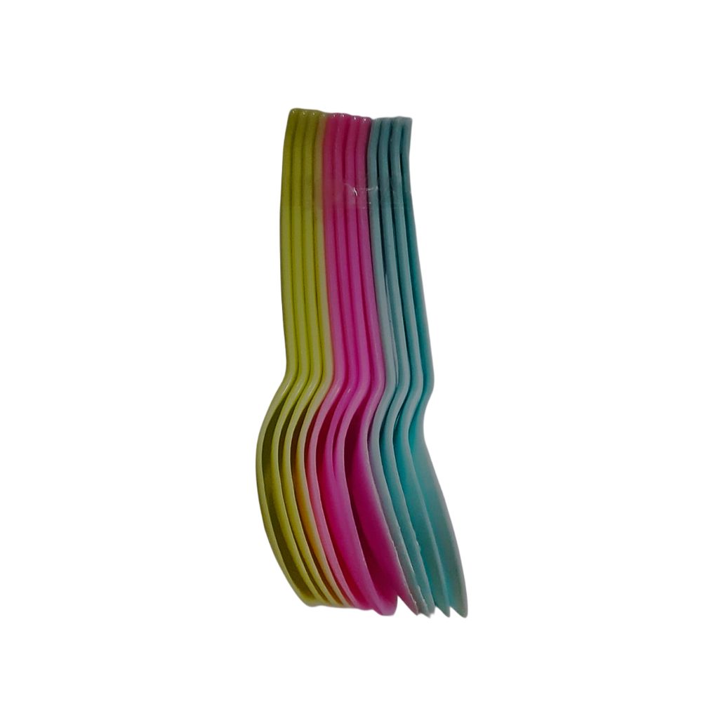 Plastic Spoons, 12-Piece Assorted Pack