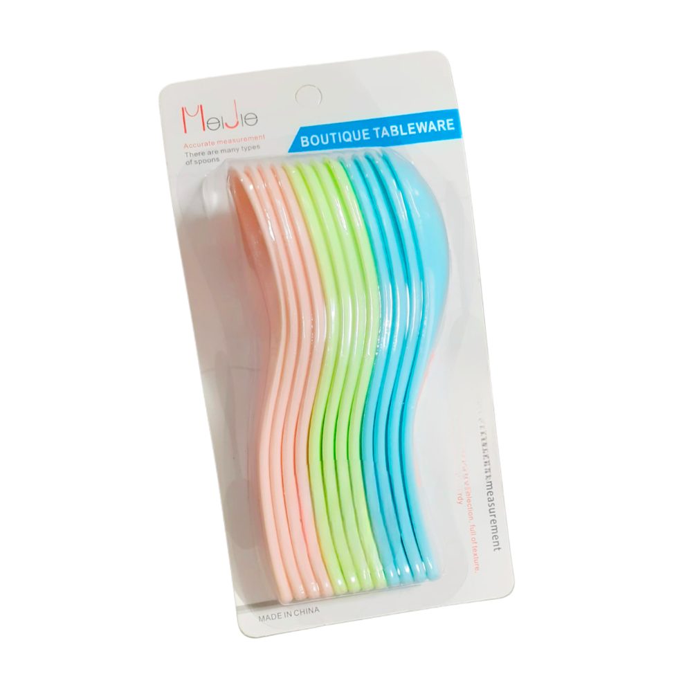 Plastic Measuring Spoon Set, Card Pack