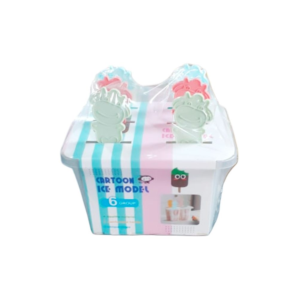 Cartoon Popsicle Mould Set, 6 Moulds