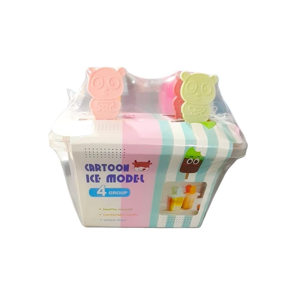 Cartoon Popsicle Mould Set, 4 Moulds