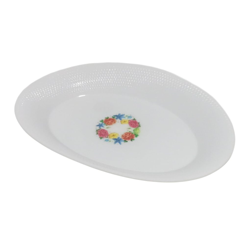 Oval Floral Serving Platter