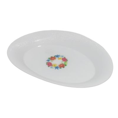 Oval Floral Serving Platter