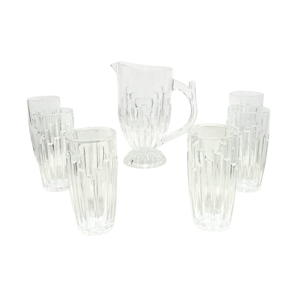 7-Piece Glass Jug and Tumbler Set