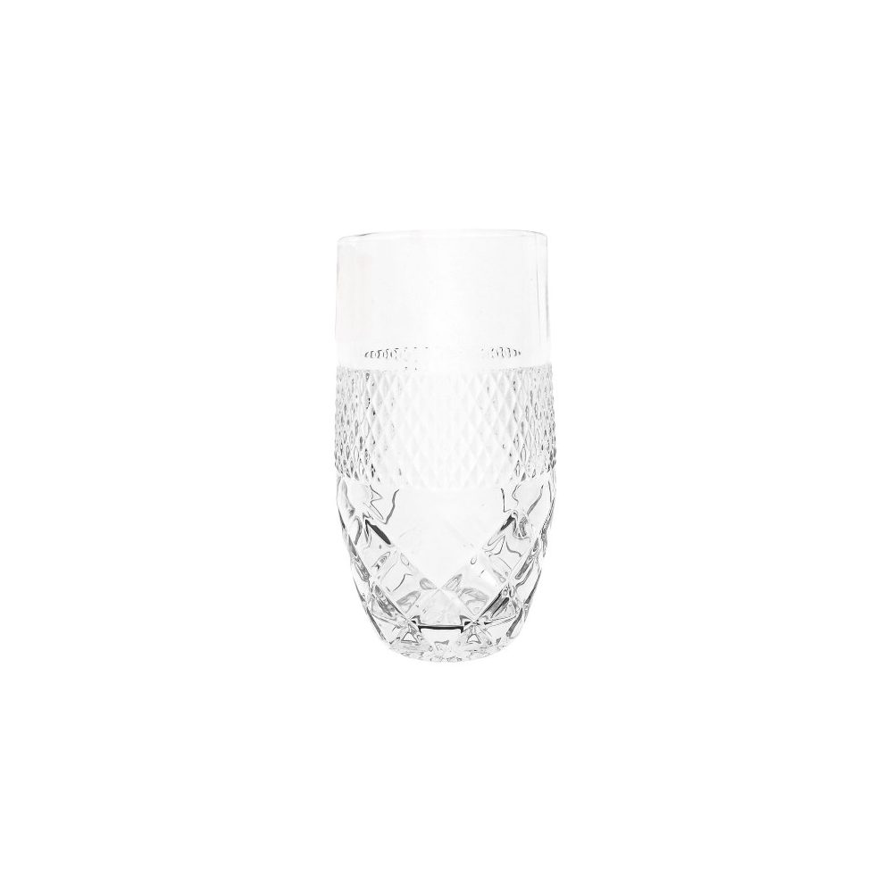 Cut Glass Tumblers 450ml, 6 Pack