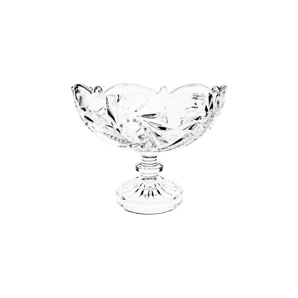 Footed Cut-Glass Candy Bowl