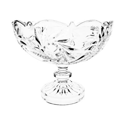 Footed Cut-Glass Candy Bowl