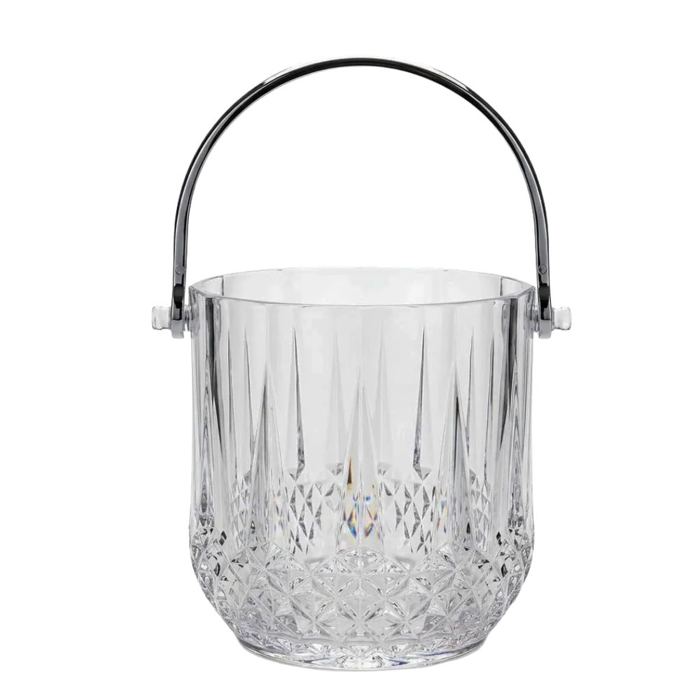 Crystal-cut Polycarbonate Ice Bucket