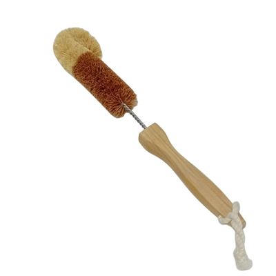 Wooden handle bottle brush
