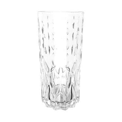 Cut Glass Tall Water Tumblers, 6 Pack