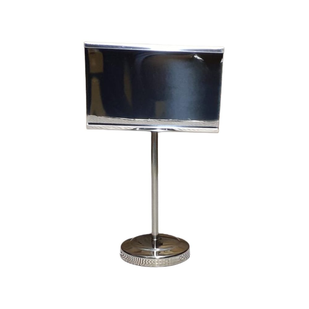 Silver Buffet Menu Card Stand