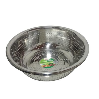 Stainless steel perforated colander basin, 55cm