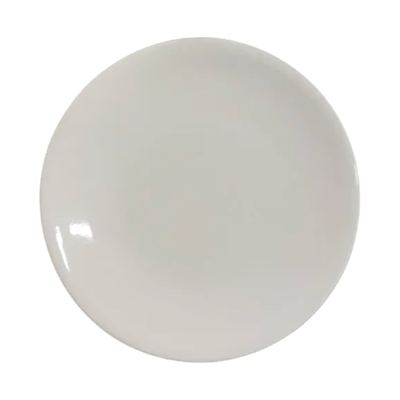 White ceramic coupe saucer