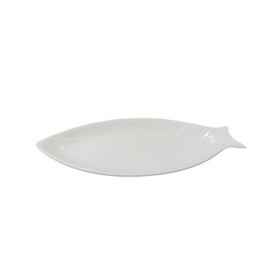 Fish-shaped ceramic serving plate