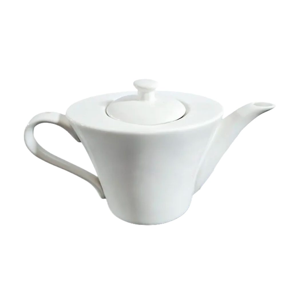 White Ceramic Tea Pot With Lid