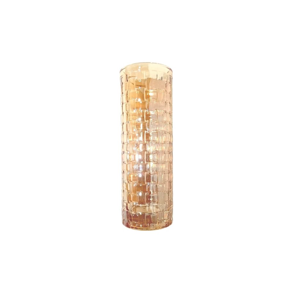 Gold Lustre Glass Cylinder Vase