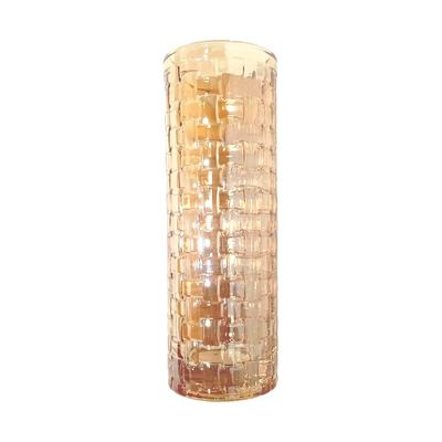 Gold Lustre Glass Cylinder Vase