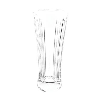 Fluted Clear Glass Flower Vase