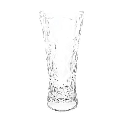 Cut-Pattern Glass Flower Vase