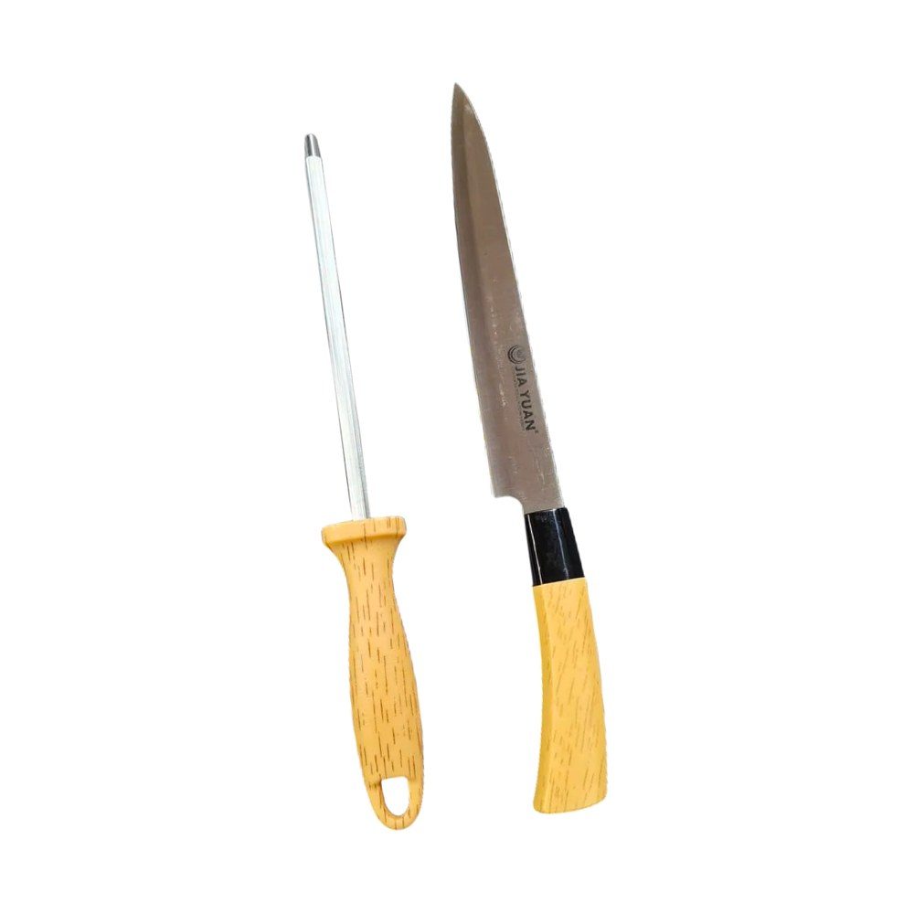 Two-Piece Knife and Sharpening Rod Set