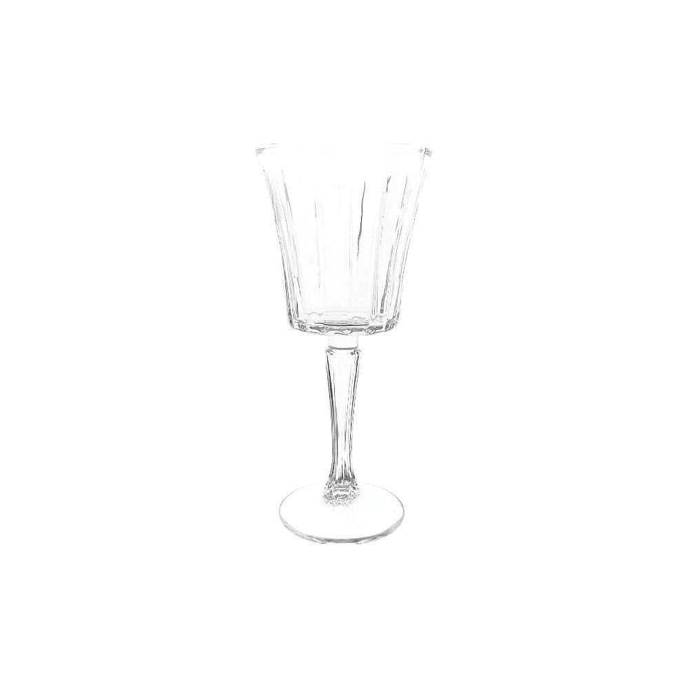 Fluted Cut Glass Wine Goblet, 300ml