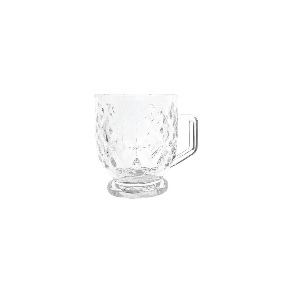 Footed glass tea mug, 160ml (6 pack)