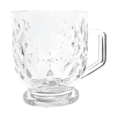 Footed glass tea mug, 160ml (6 pack)